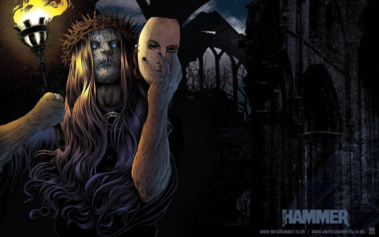 Joey Jordison Horror Art Wallpaper