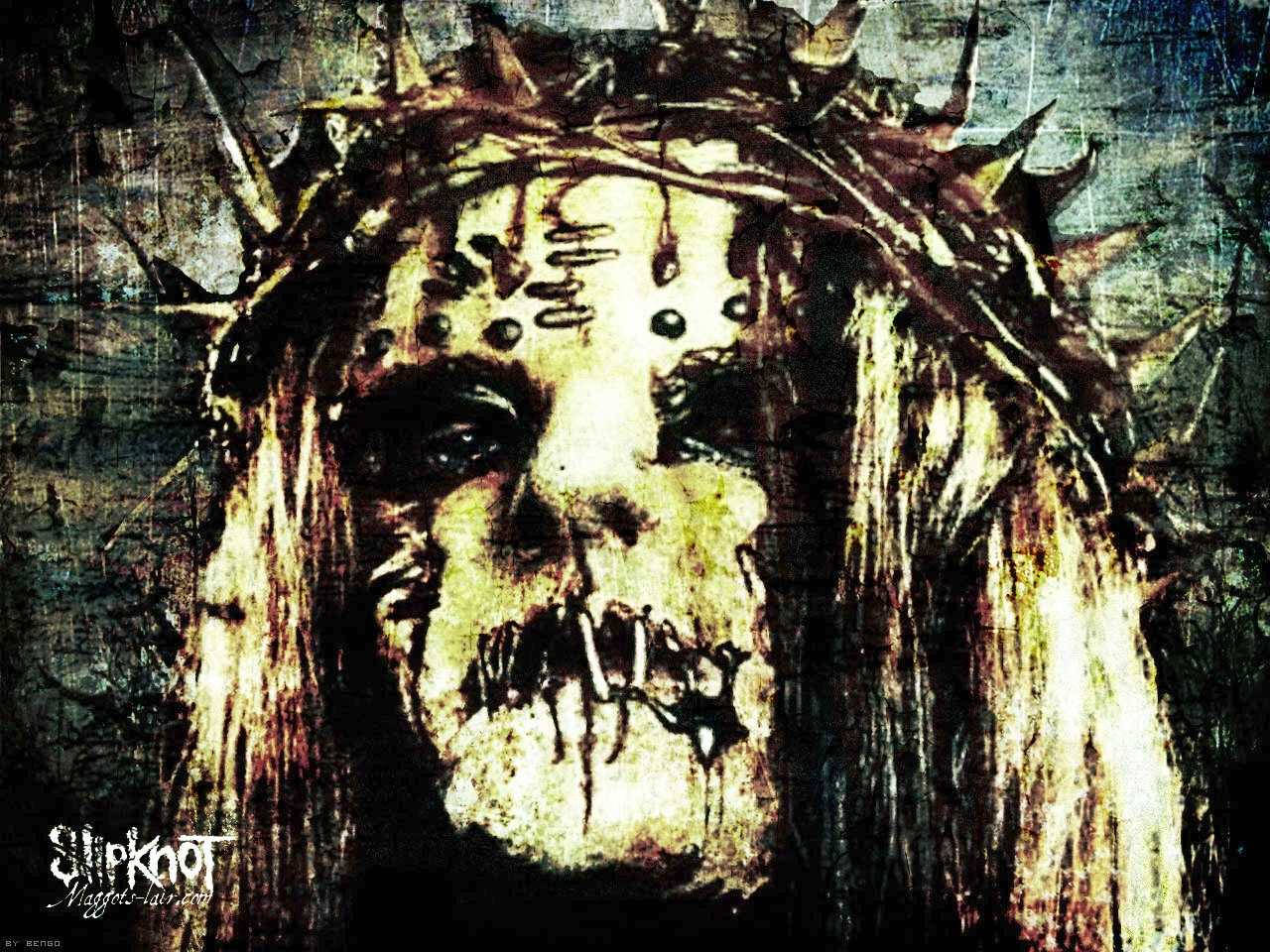 Joey Jordison Mask And Crown Wallpaper