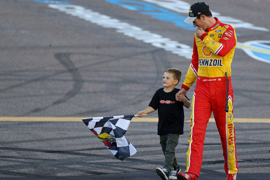 Joey Logano With Kid Wallpaper