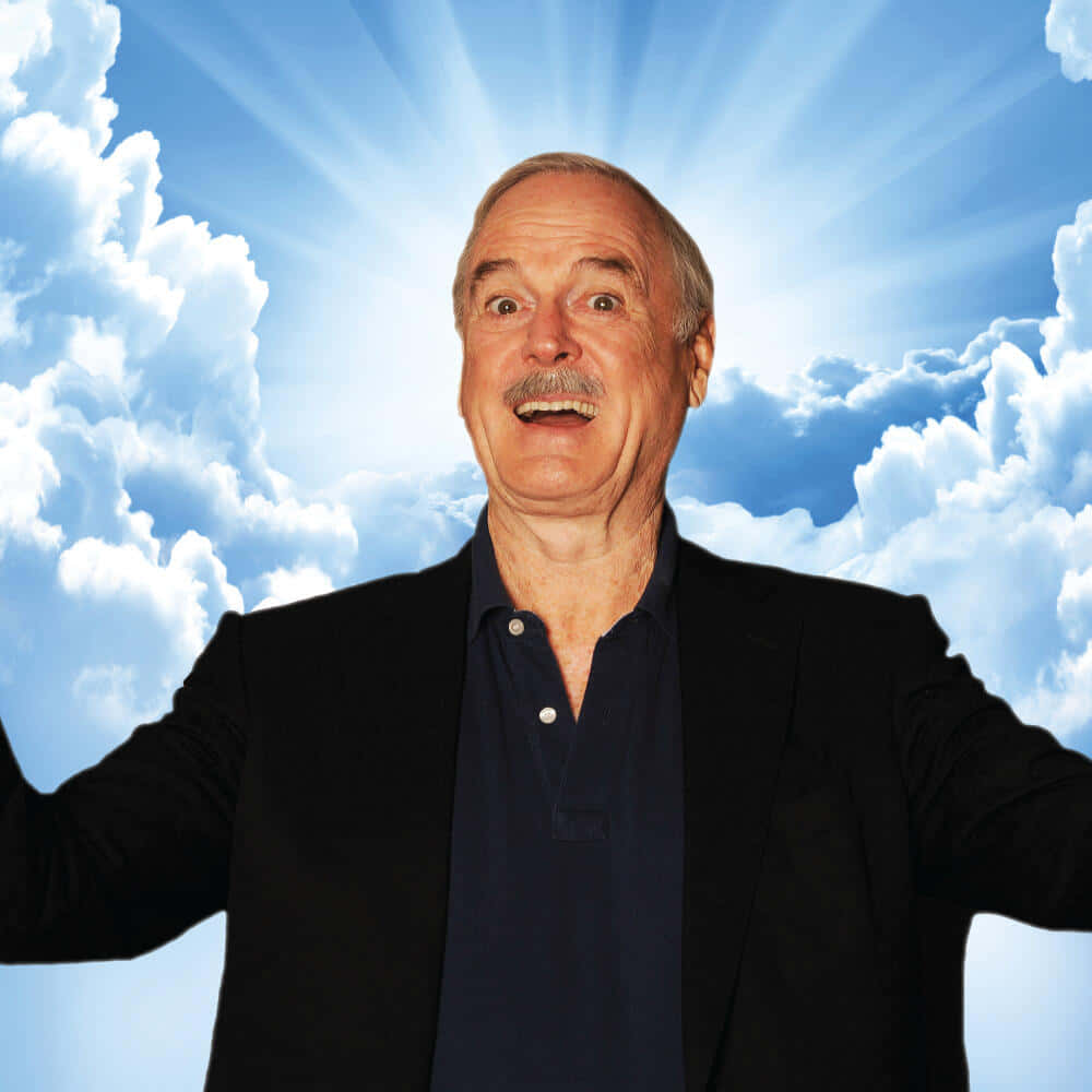 John Cleese Sunburst Background Wallpaper