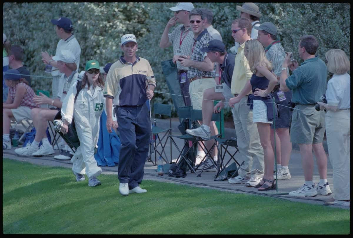 John Huston With Crowd Wallpaper