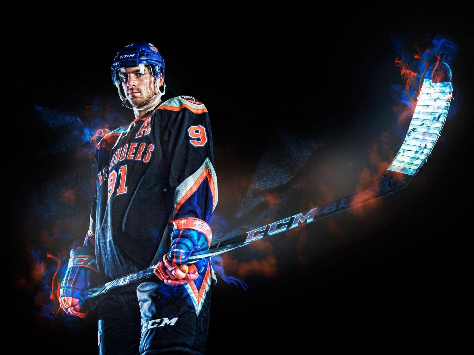 John Tavares New York Islanders Graphic Art Wallpaper