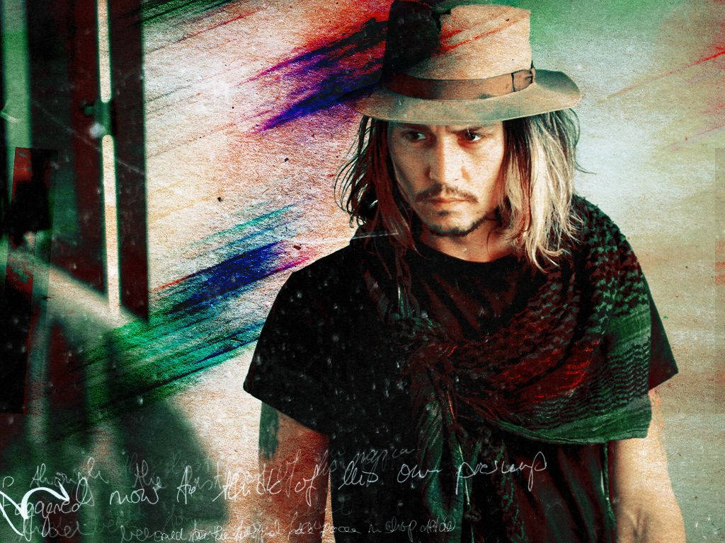 Johnny Depp Graphic Art Wallpaper