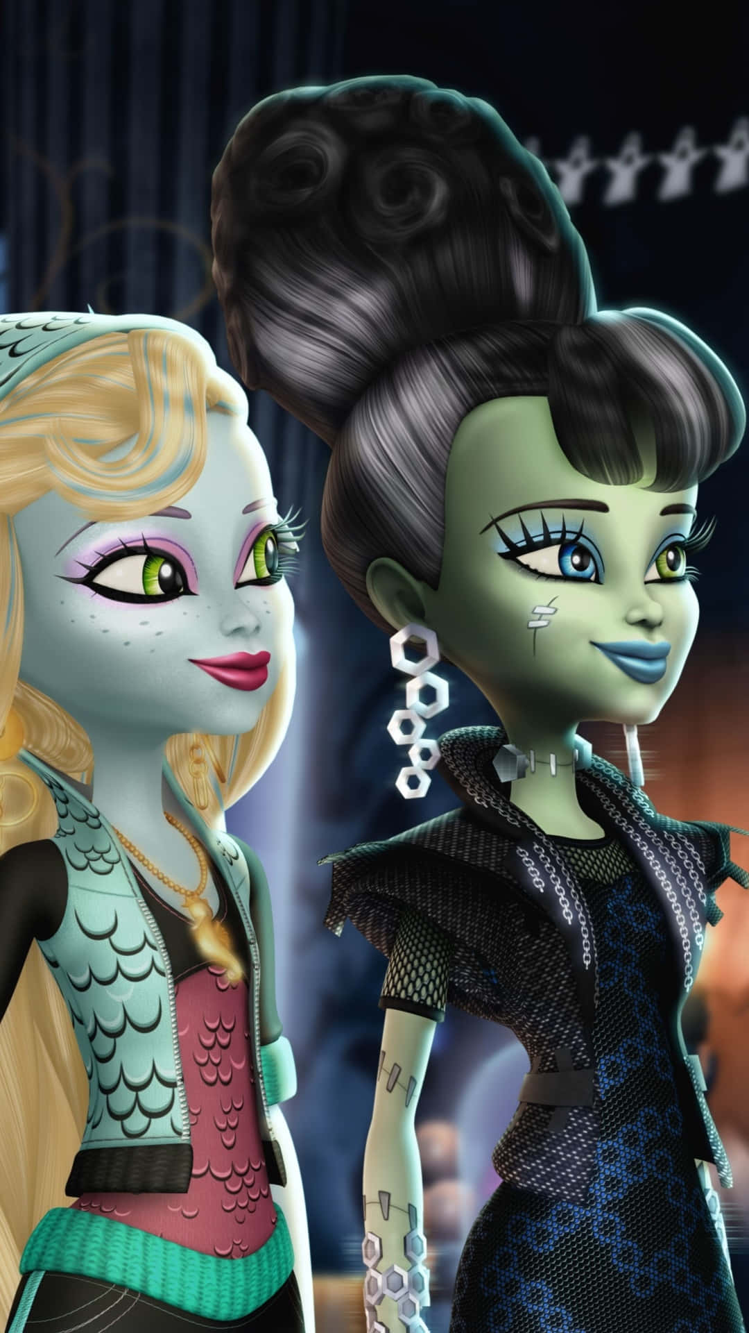 Join Ghoulia, Clawdeen And Frankie On Their Journey At Monster High Wallpaper