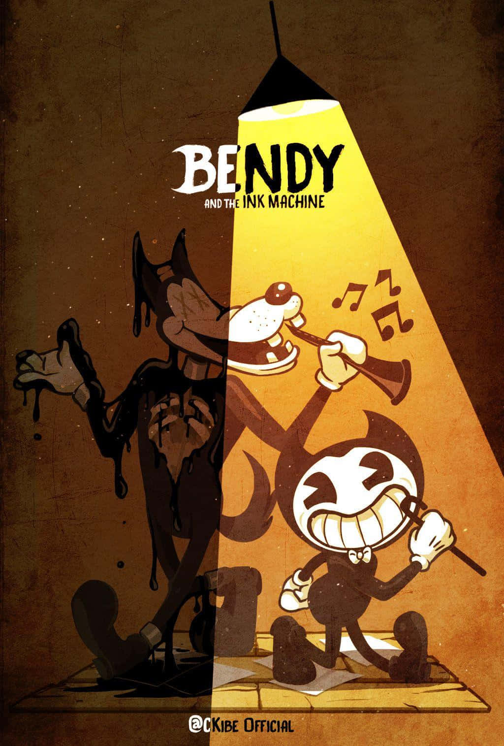 Join The Adventures Of Bendy And The Ink Machine Wallpaper