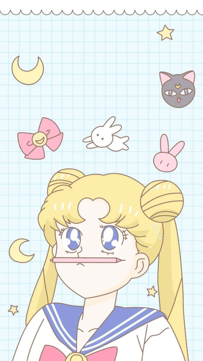 Join The Senshi Gang With The Sailor Moon Ipad Edition Wallpaper