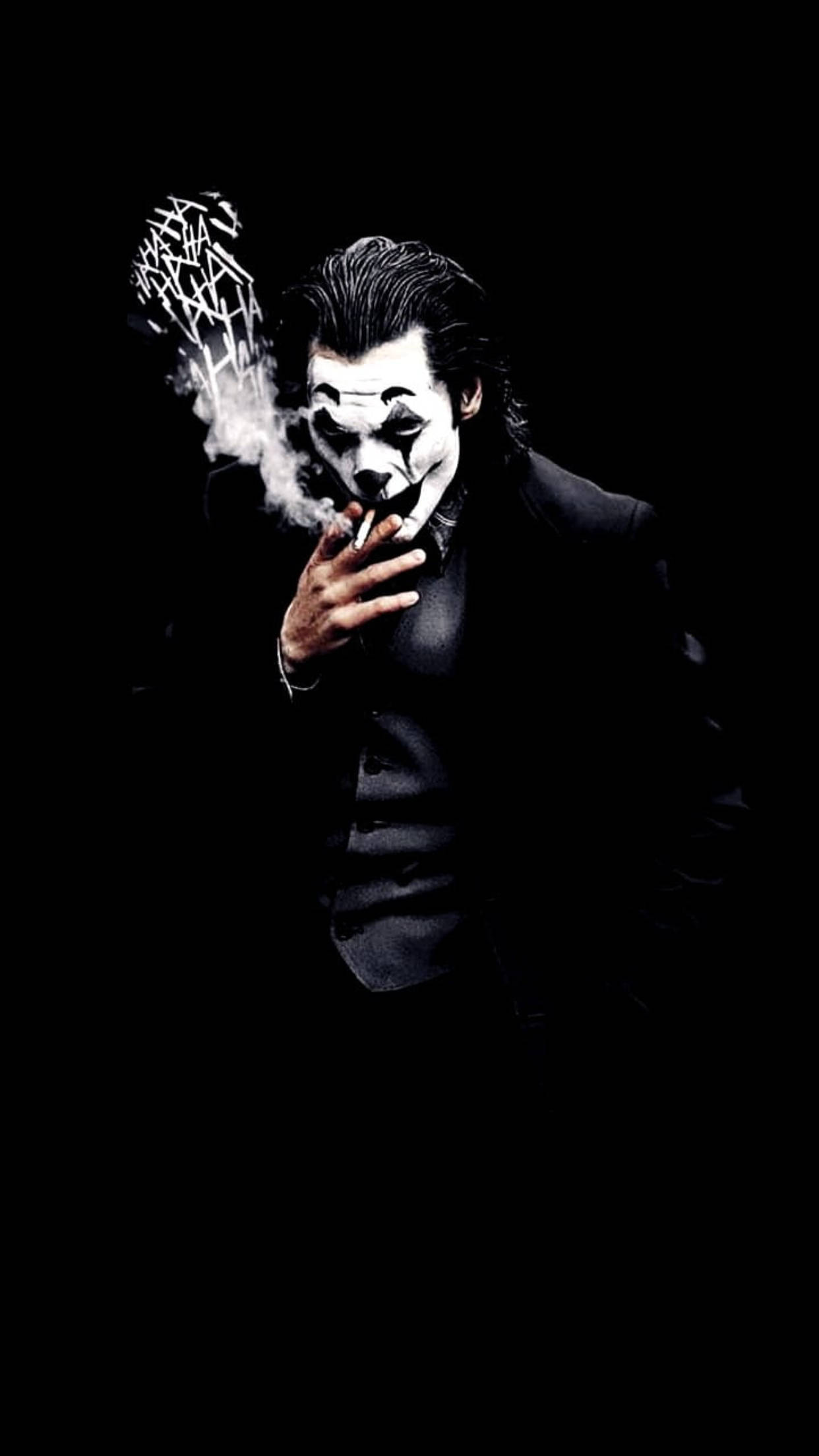 Joker On Black Iphone 6 Plus Wallpaper