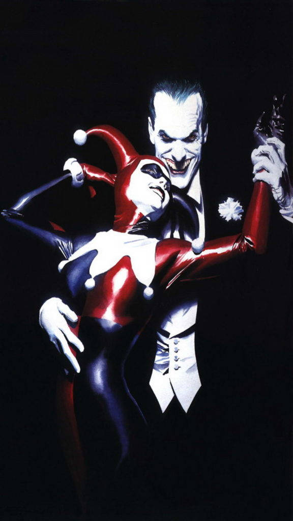 Joker Phone And Lover Harley Quinn Wallpaper