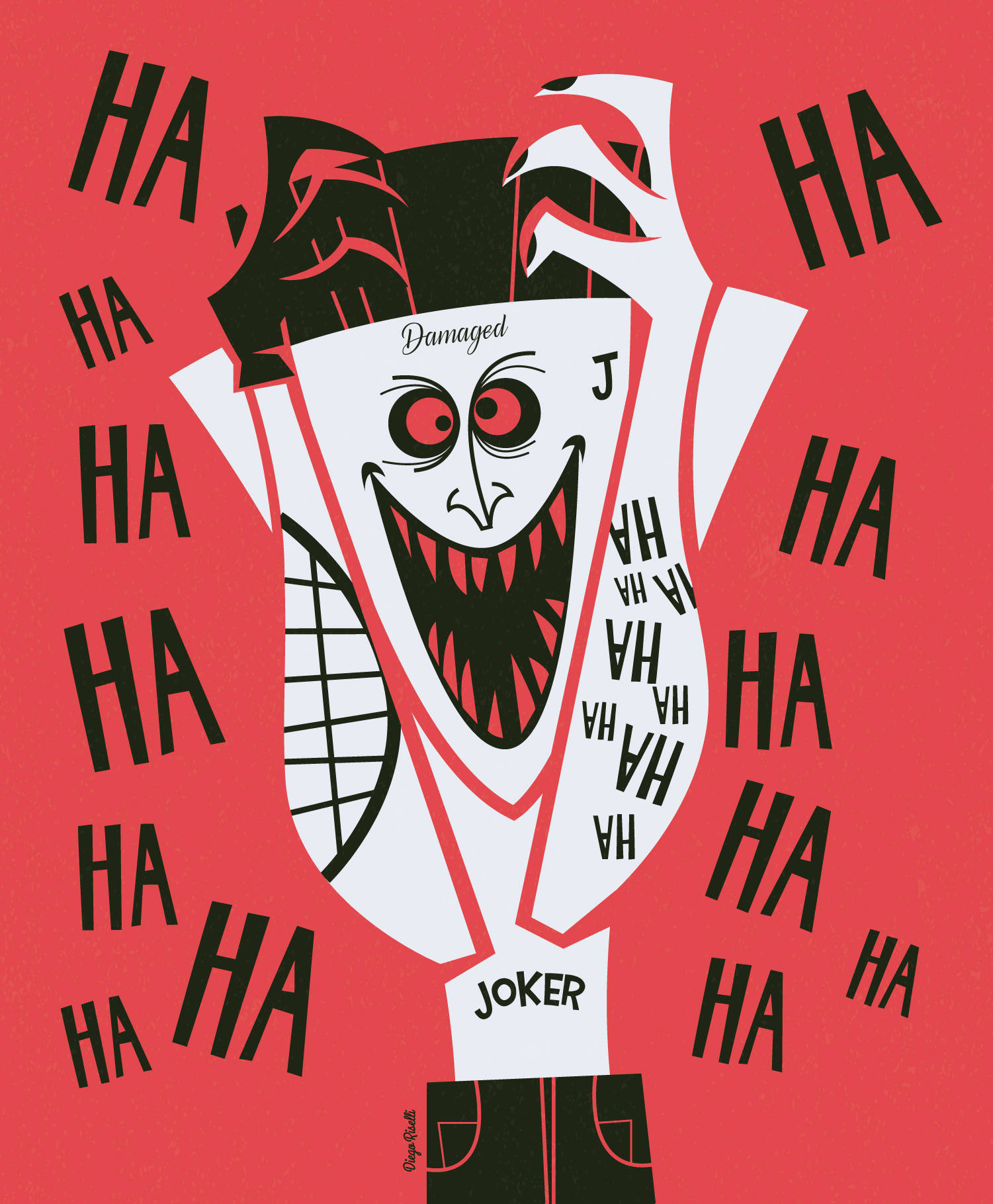 Joker Phone Hahaha Art Wallpaper
