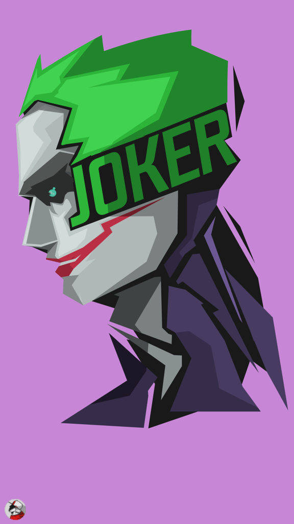Joker Phone Vector Art Wallpaper