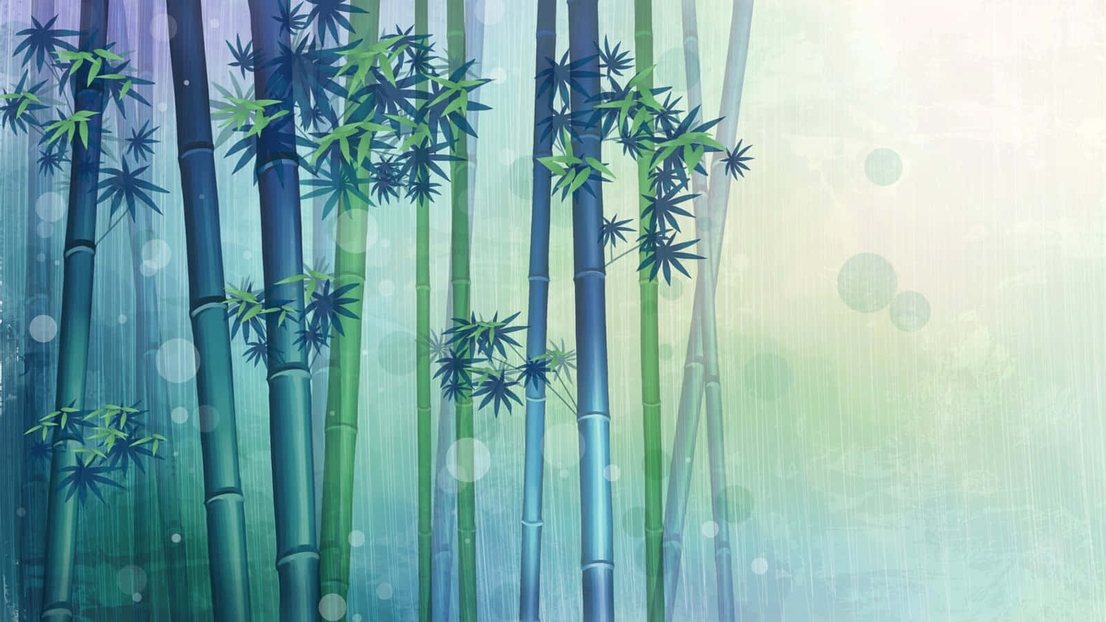 Journey Through The Majestic Bamboo Forest Wallpaper