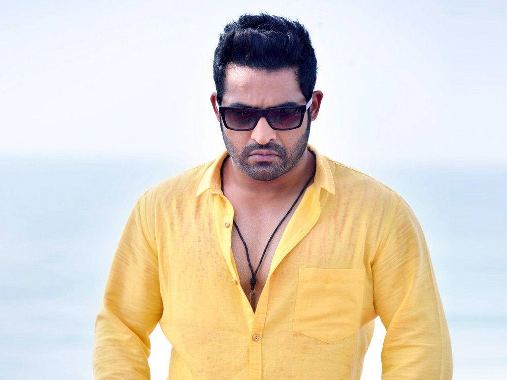 Jr Ntr In Yellow Shirt Wallpaper