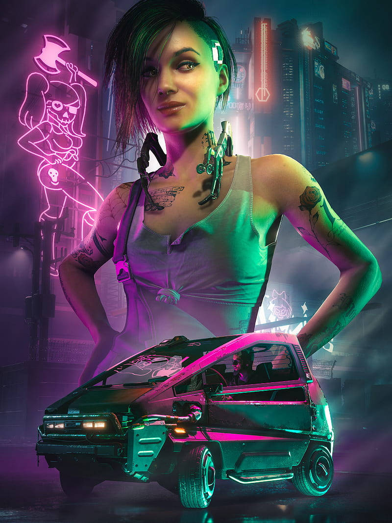 Judy Alvarez Cyberpunk 2077 Iphone Wallpaper