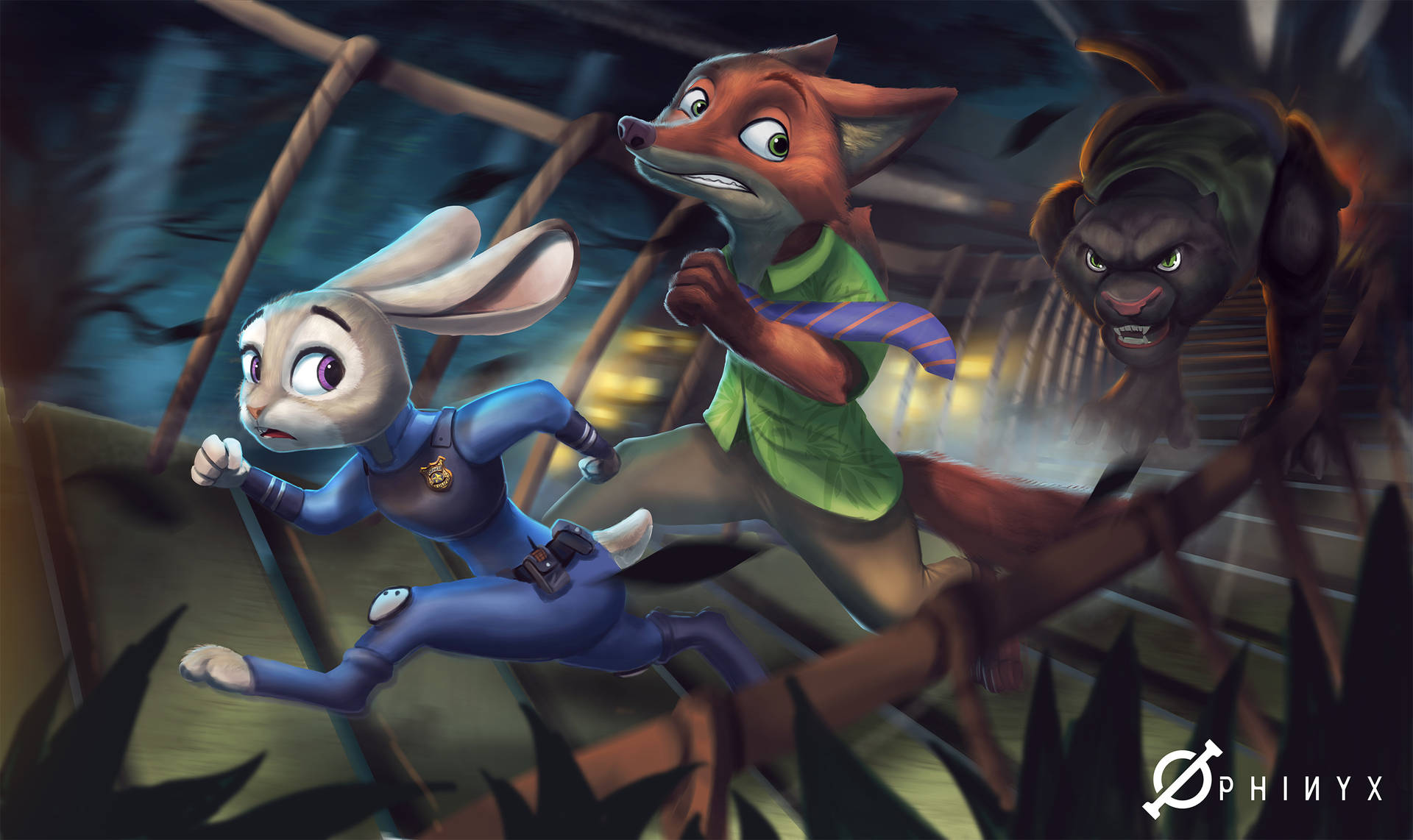 Download free Judy Hopps And Nick Wilde Running Wallpaper - MrWallpaper.com