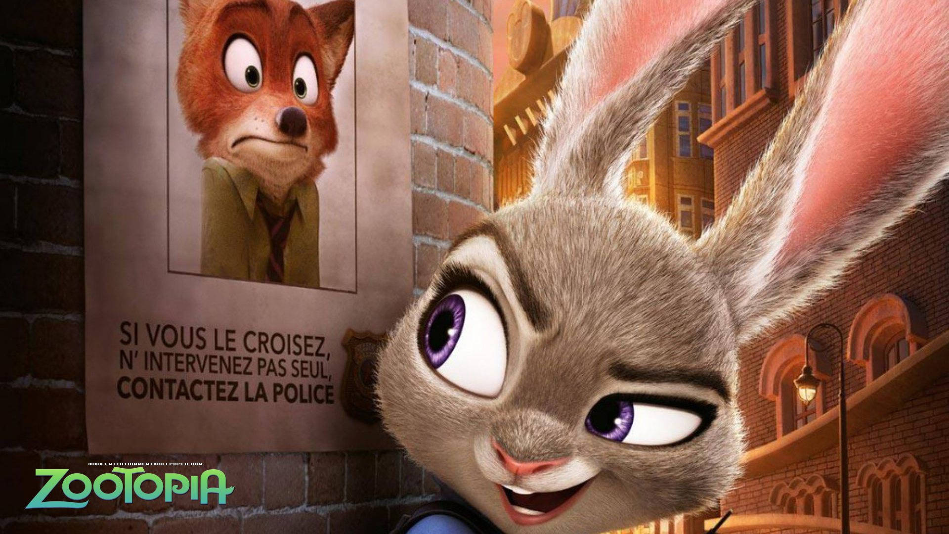 Download free Judy Hopps Nick Wilde Wanted Poster Wallpaper -  MrWallpaper.com