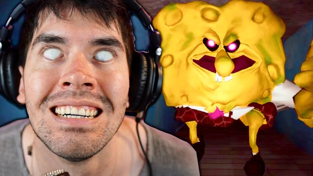 Juegagerman And Scary Spongebob Wallpaper