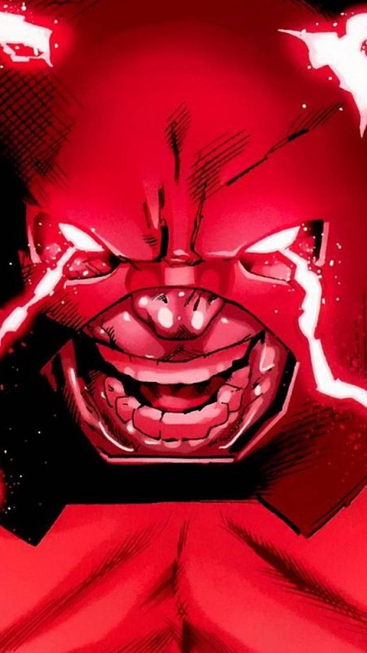 Juggernaut Red Lightning Face Wallpaper