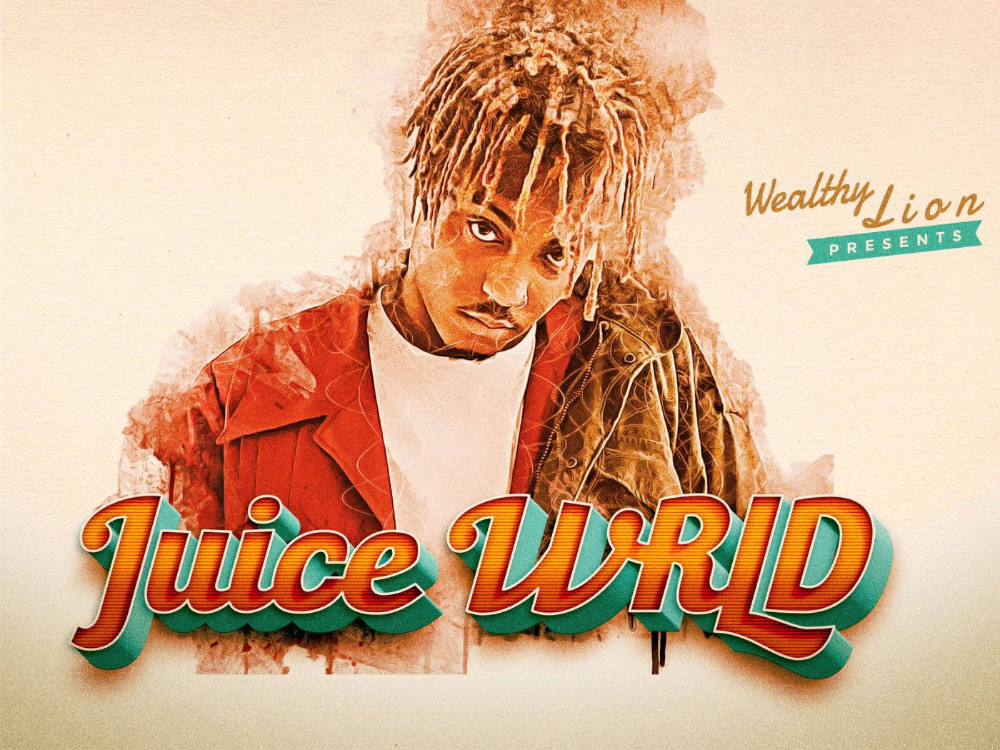 Juice Wrld 999 Wealthy Lion Wallpaper