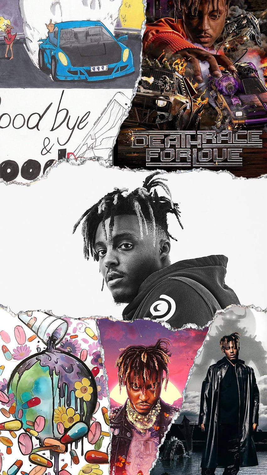 Juice Wrld Aesthetic Collage Phone Wallpaper