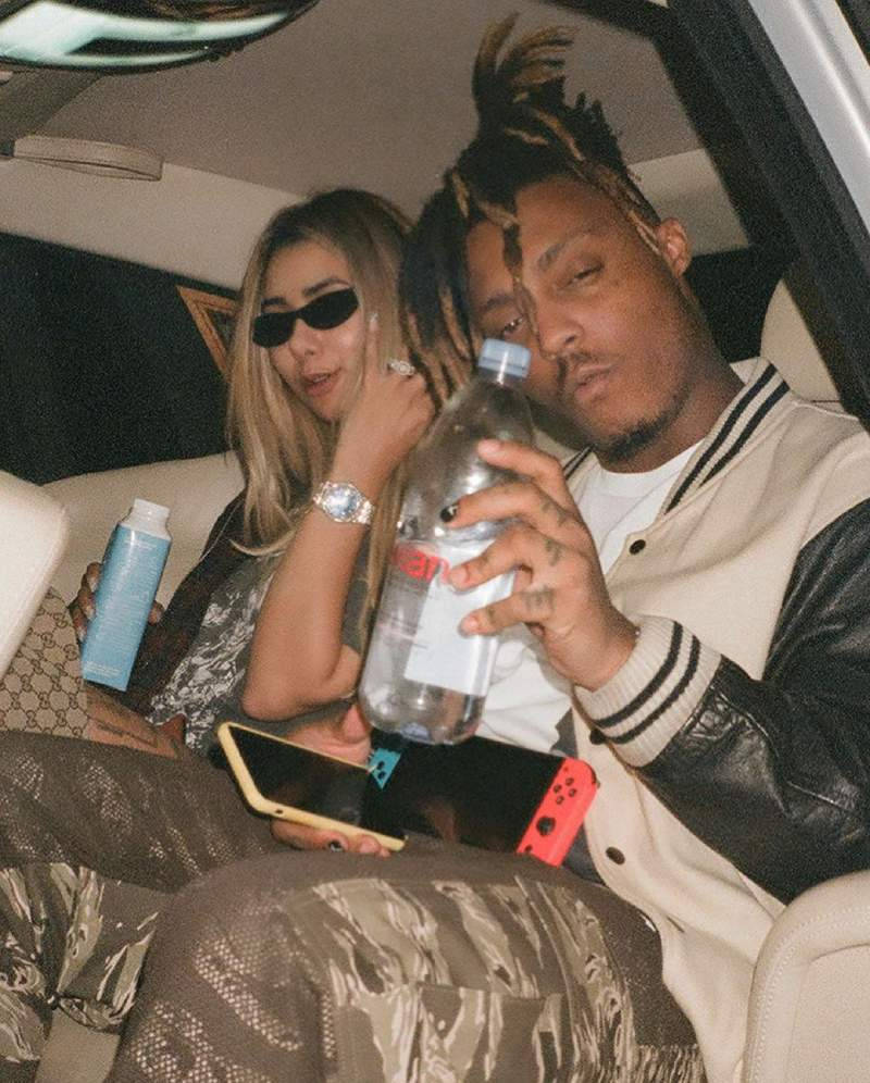 Juice Wrld And Ally In Car Wallpaper