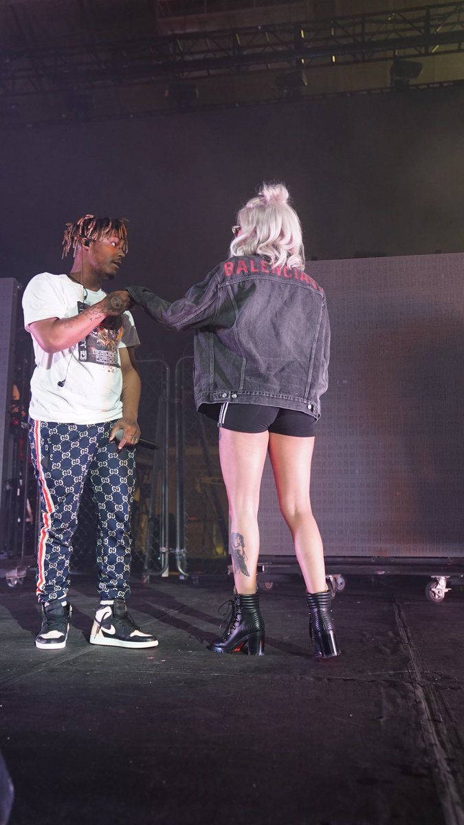 Juice Wrld And Ally Lotti Together Wallpaper