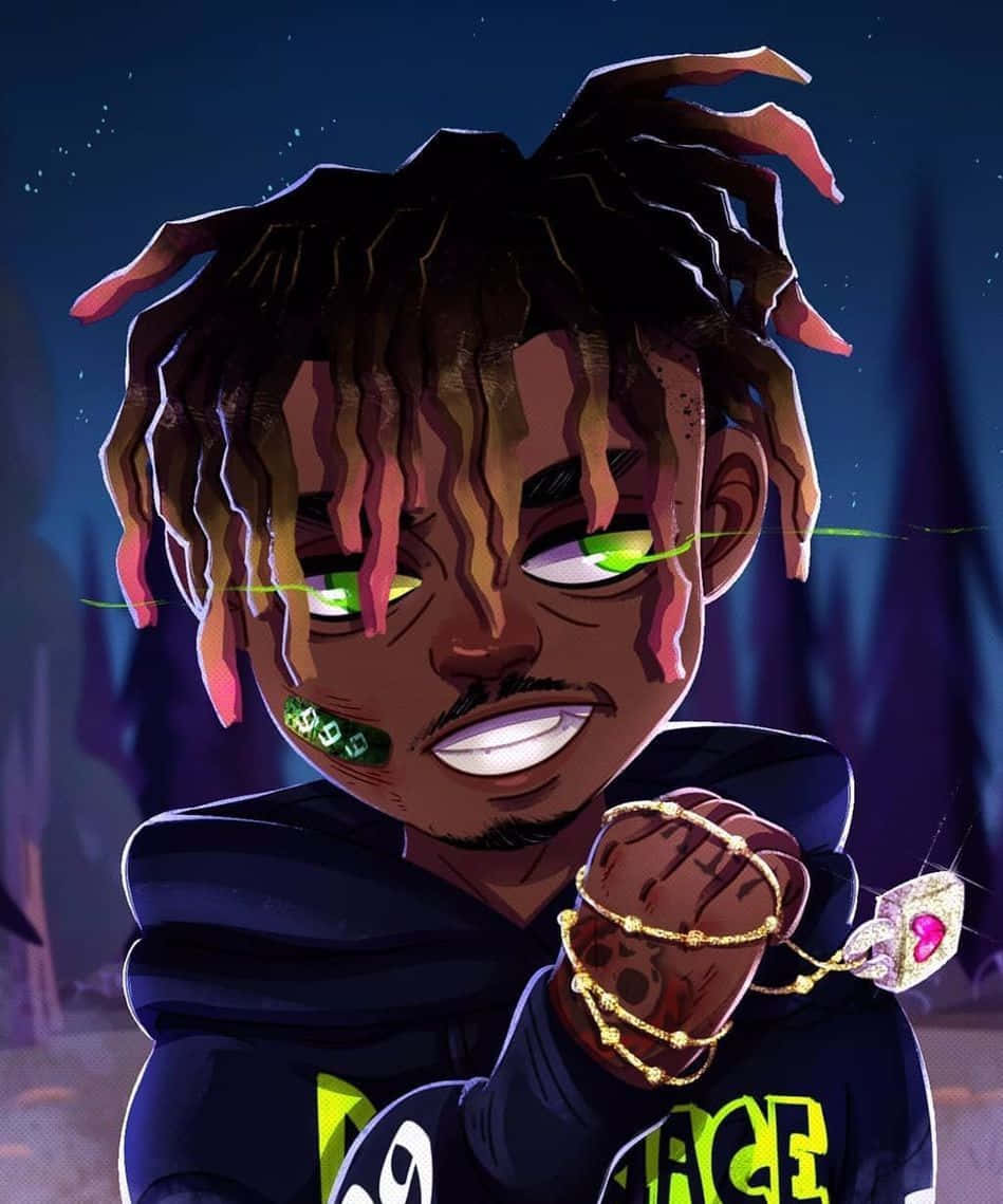 Juice Wrld Anime Rapper Wallpaper