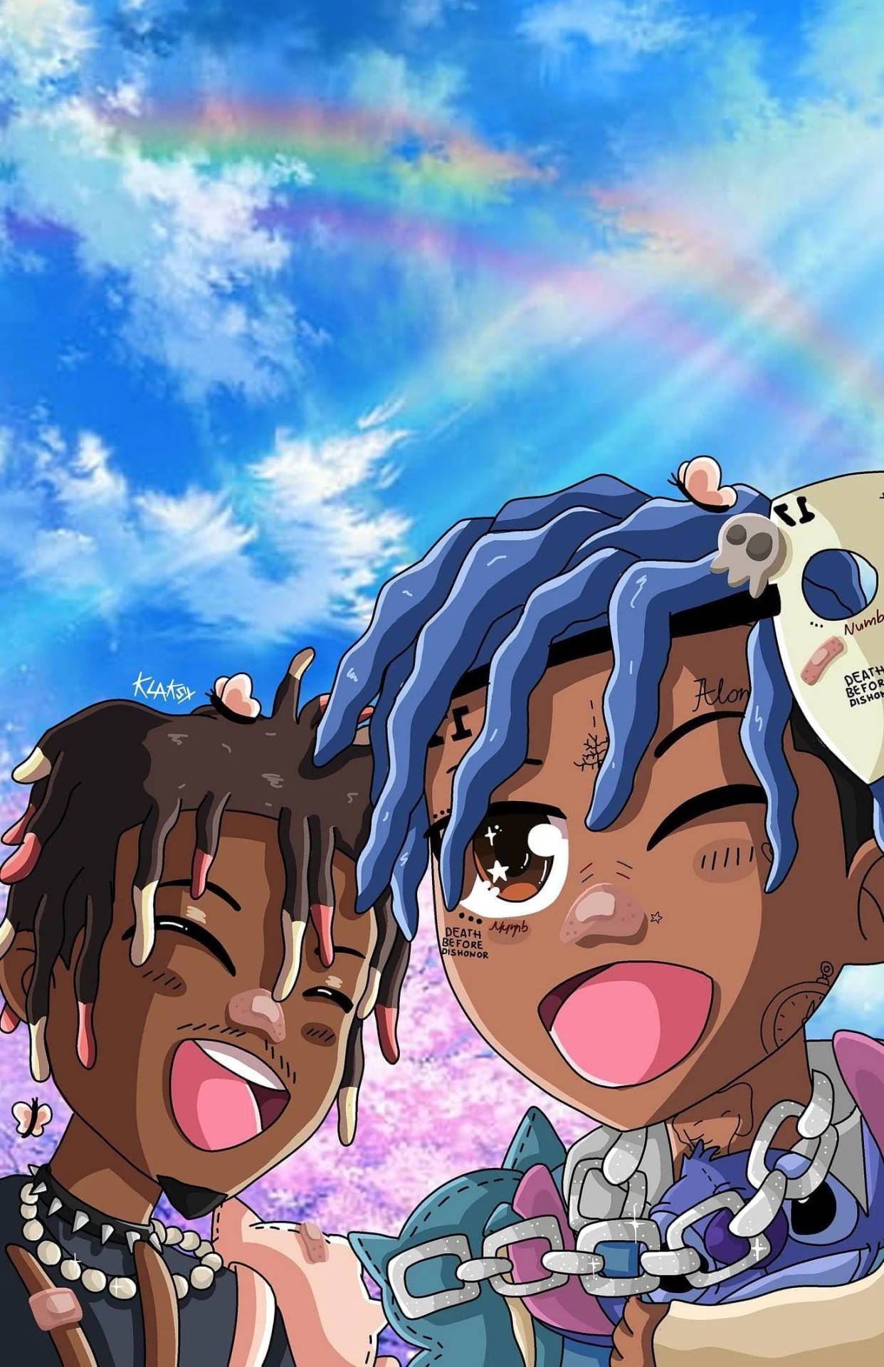 Download free Juice Wrld Anime With Xxxtentacion Wallpaper - MrWallpaper.com