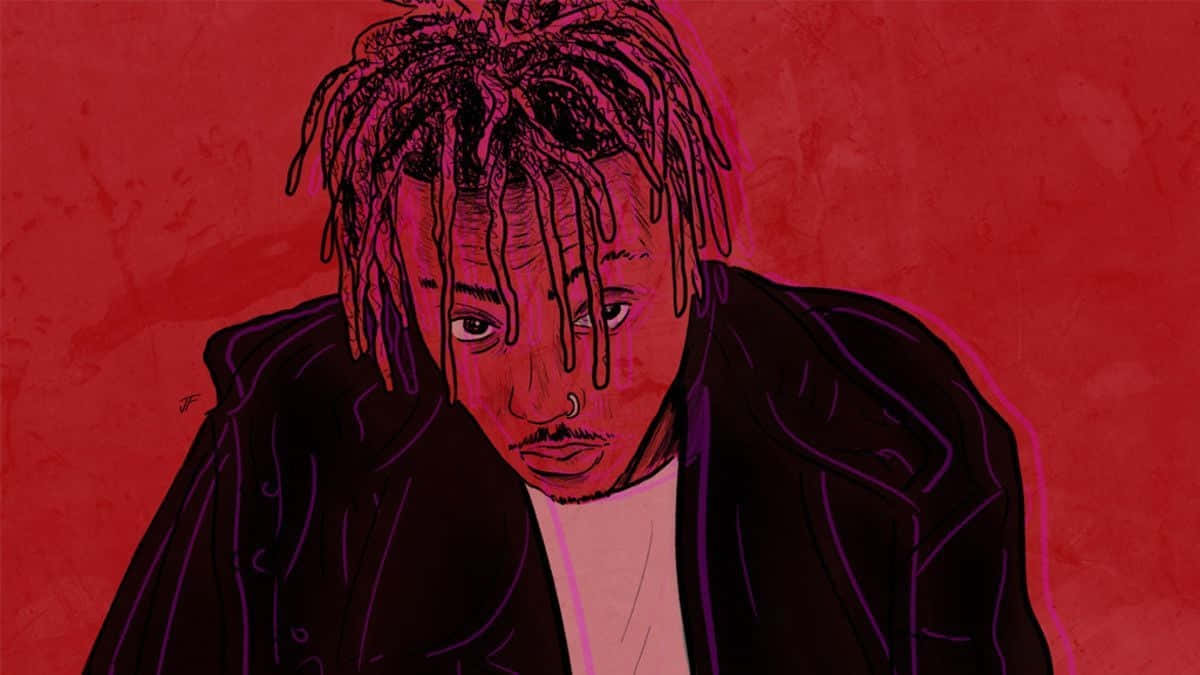 Juice Wrld As A Masterpiece Of Art Wallpaper