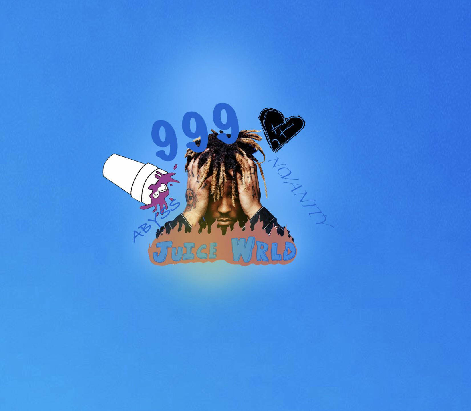 Juice Wrld Desktop Blue Wallpaper