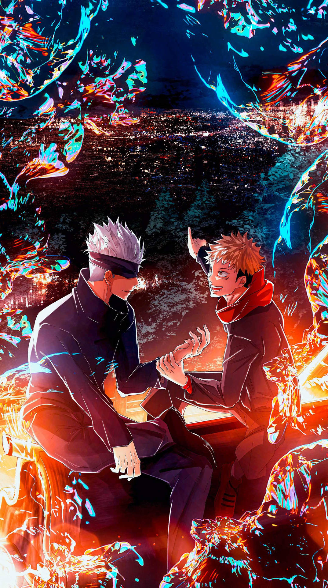 Download free Jujutsu Kaisen Boys Itadori Gojo Wallpaper - MrWallpaper.com