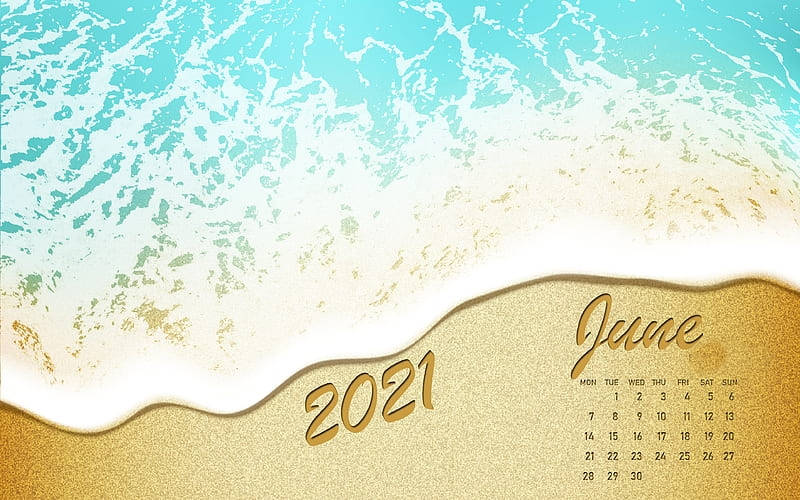 June 2021 Calendar 800 X 500 Wallpaper