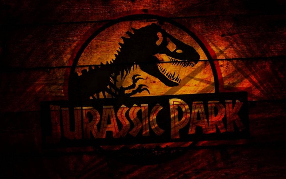 Jurassic Park Orange Black Logo Wallpaper