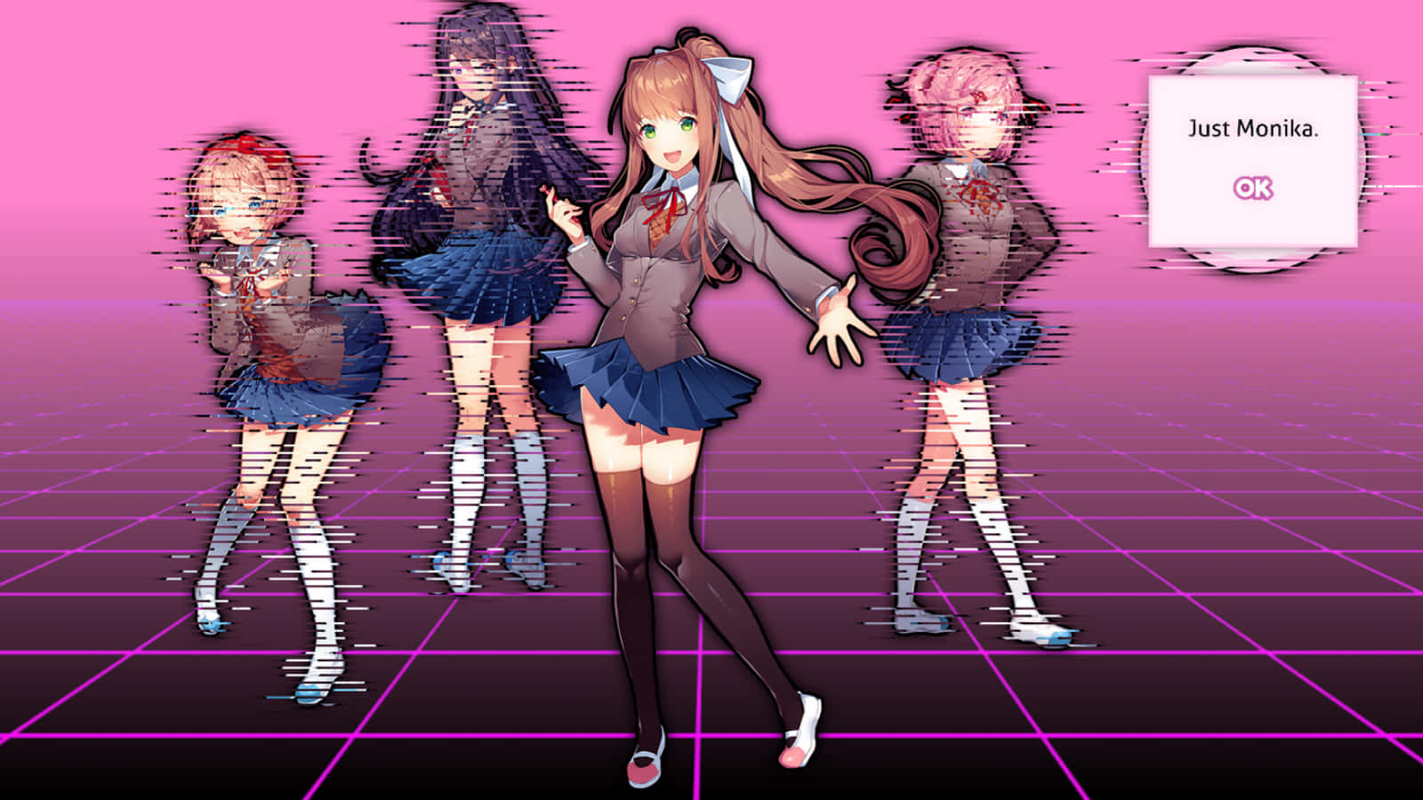 Just Monika Fans Ddlc Wallpaper