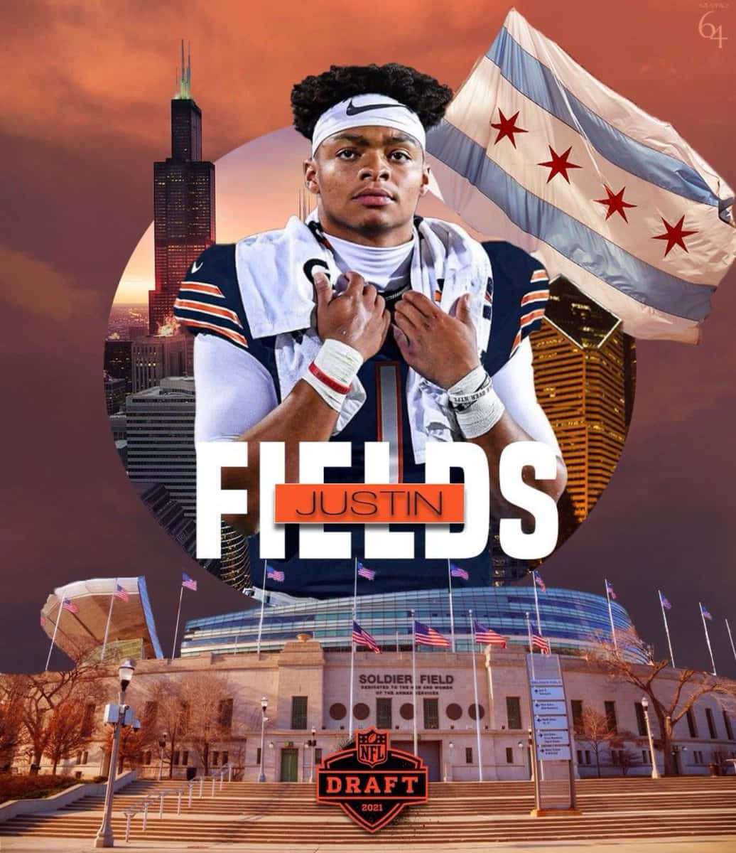 Justin Fields Soldier Field Chicago Wallpaper