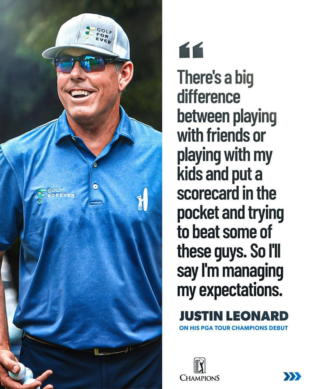 Justin Leonard Pga Champions Tour Quote Wallpaper