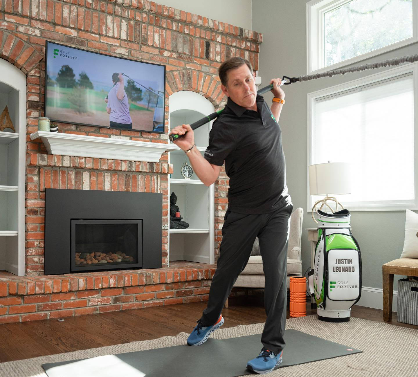 Justin Leonard Training At Home Wallpaper