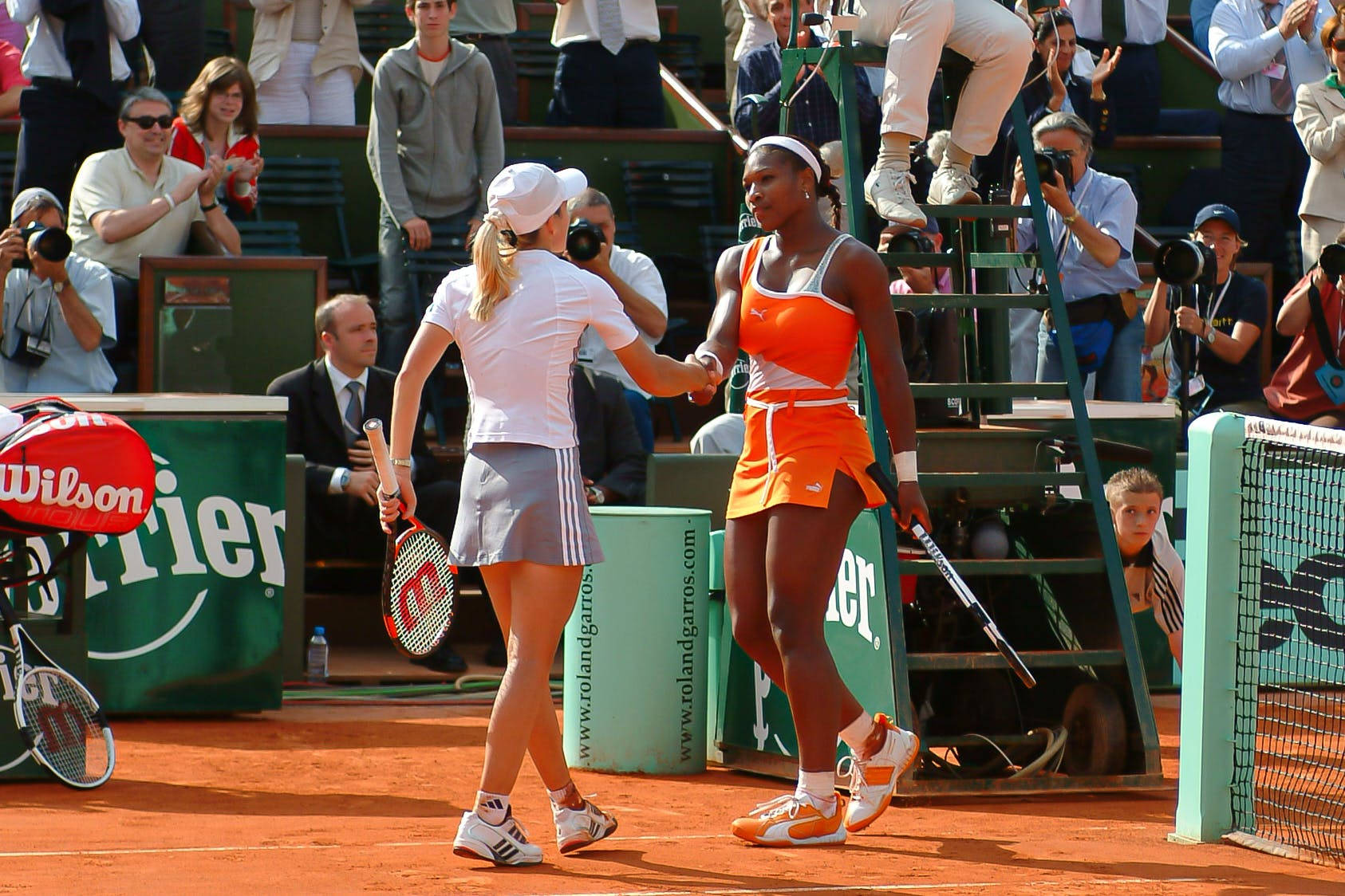 Justine Henin Serena Williams Wallpaper