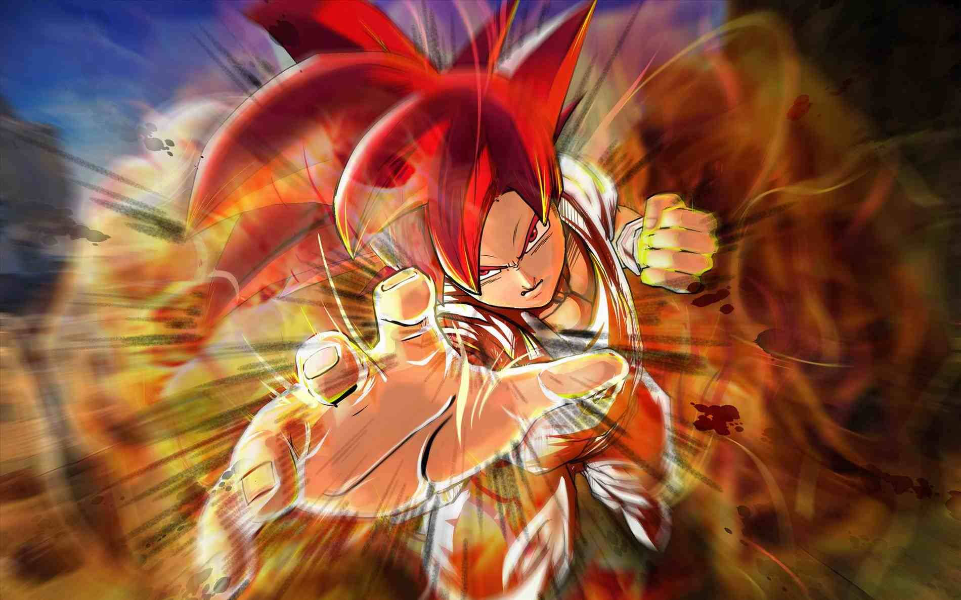 Kaioken Goku Game Art Wallpaper