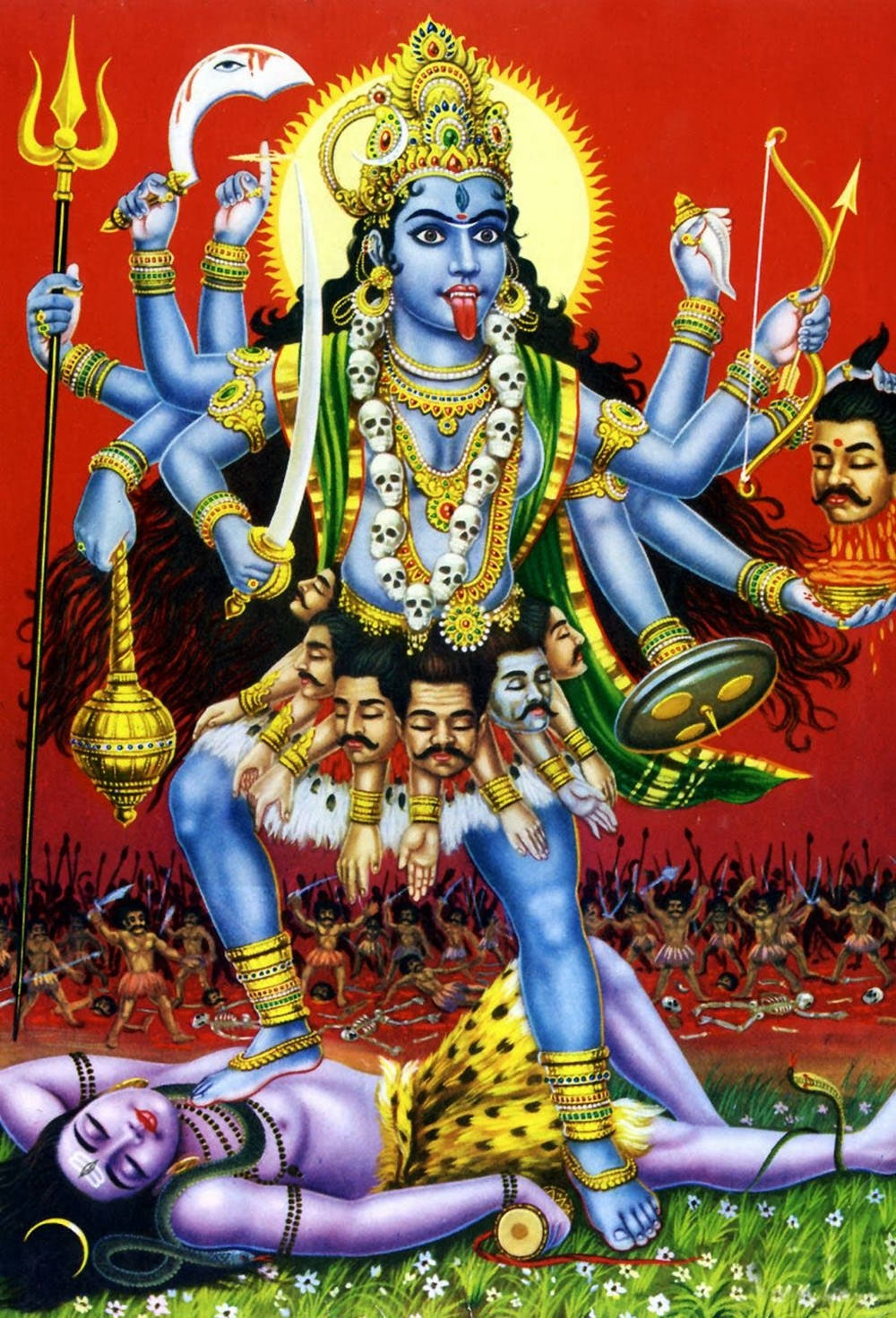 Kali War Goddess Hindu Iphone Wallpaper