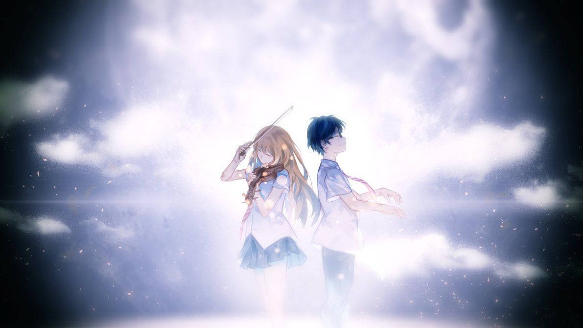 Kaori And Arima Of Your Lie In April Wallpaper