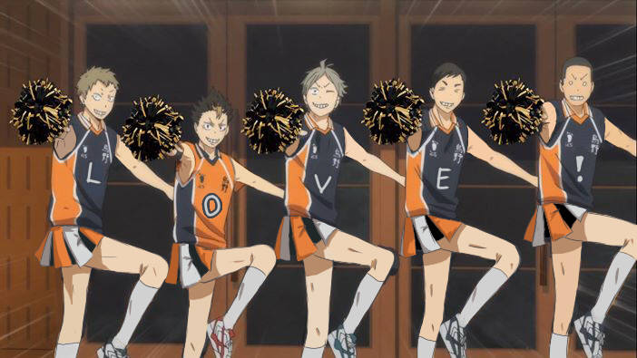 Karasuno Cheer Squad Haikyuu Desktop Wallpaper