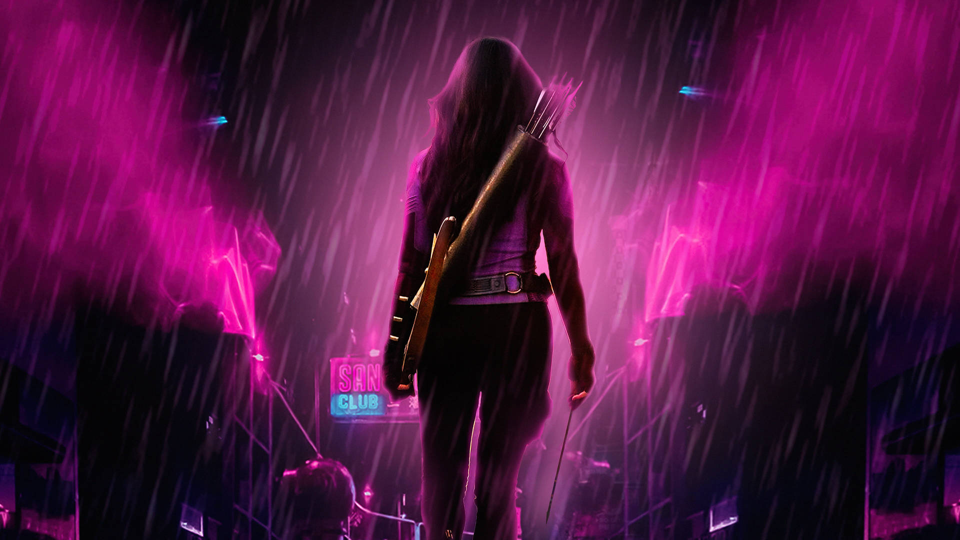 Download free Kate Bishop Avengers Neon Art Wallpaper - MrWallpaper.com