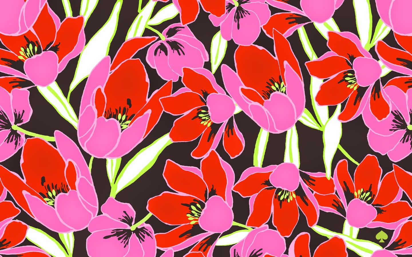 Kate Spade Desktop Hibiscus Buds Wallpaper