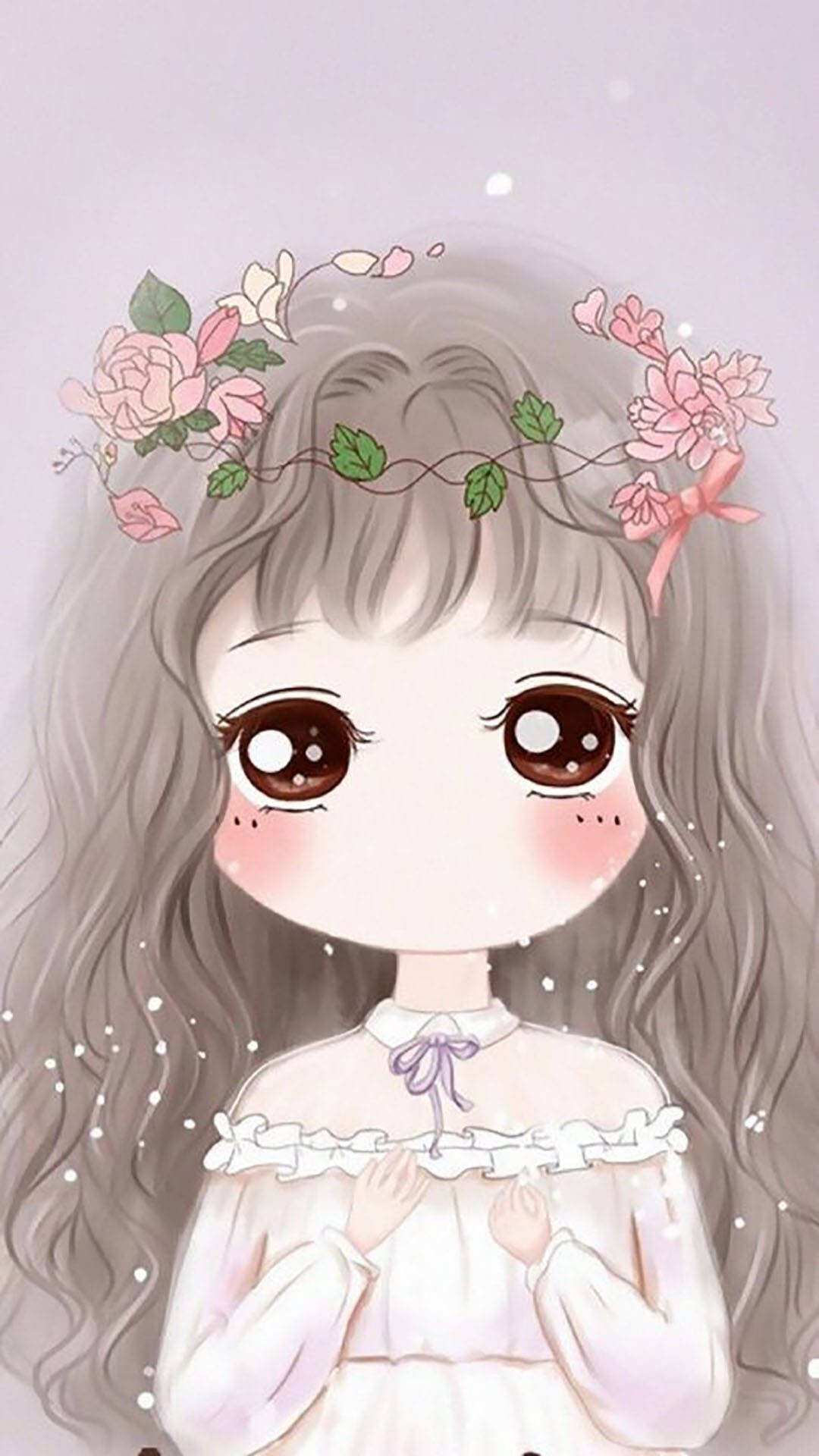 Download free Kawaii Cute Girly Flower Crown Wallpaper - MrWallpaper.com