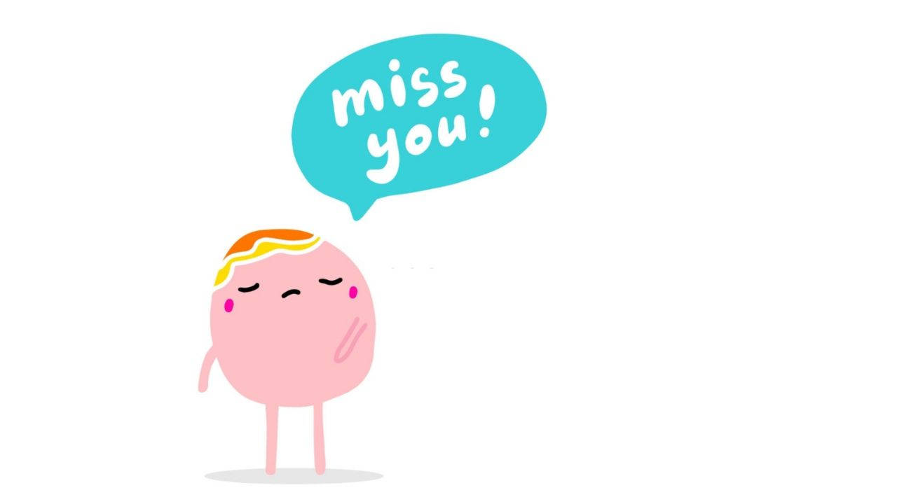 Kawaii Emoji I Miss You Wallpaper