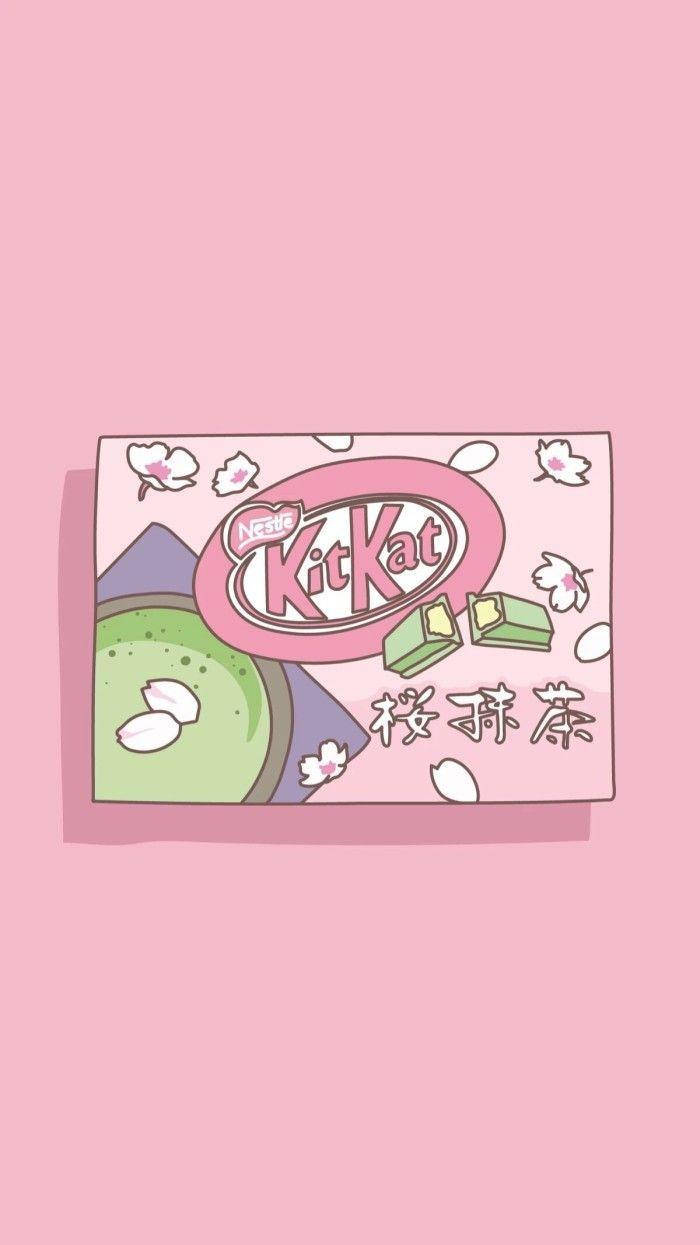 Kawaii Kitkat Iphone Art Wallpaper