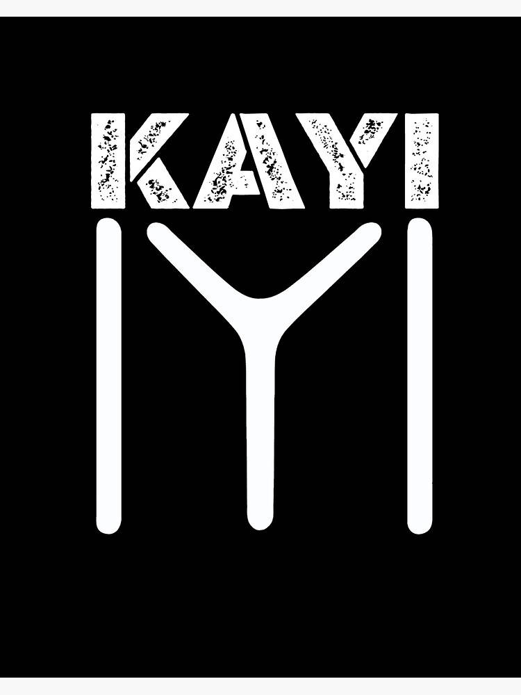 Kayi Tribe Black And White Text Logo Wallpaper