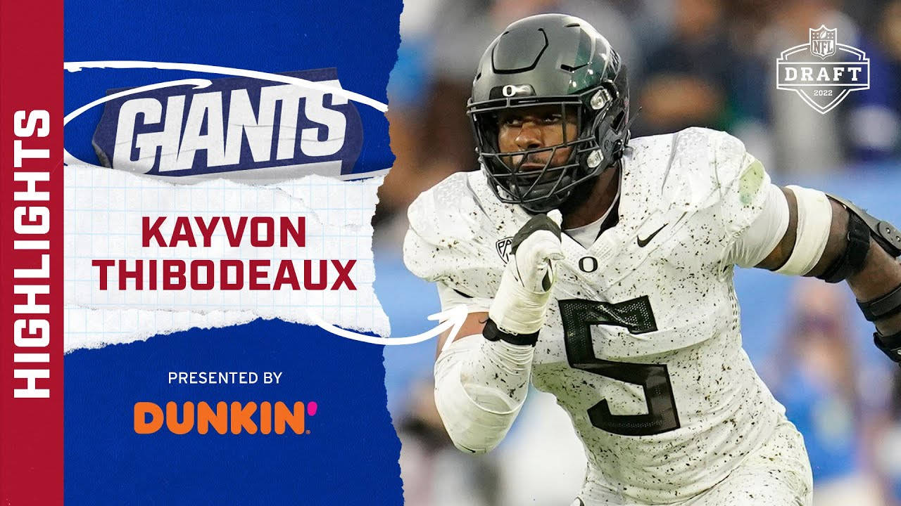 Kayvon Thibodeaux New York Giants Dunkin Wallpaper