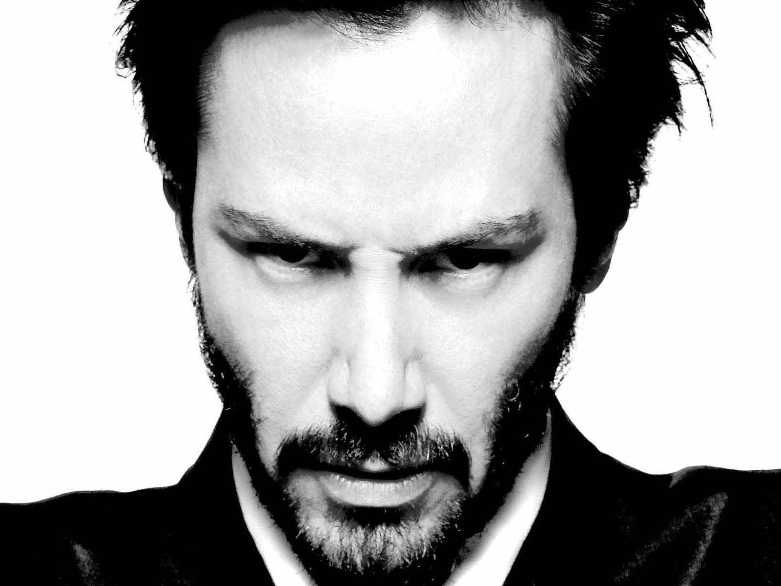 Keanu Reeves Mad Celebrity Portrait Wallpaper