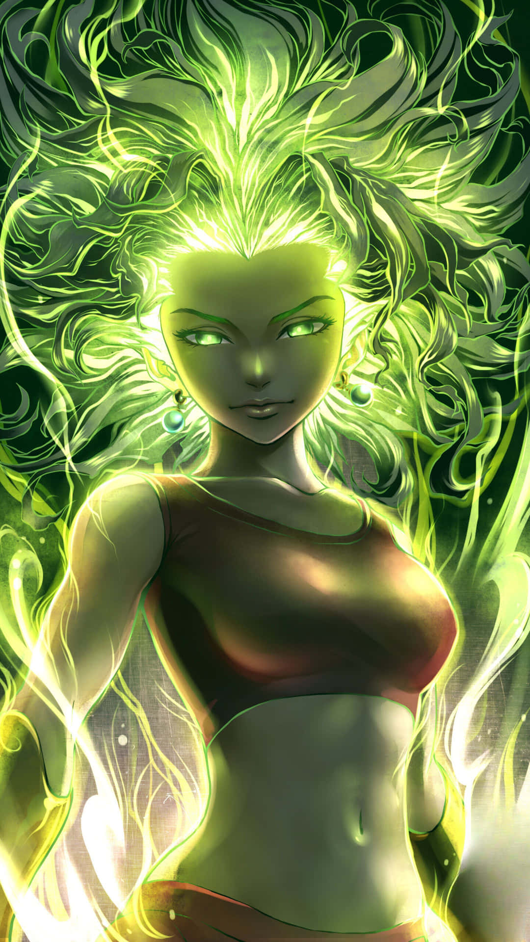 Download free Kefla Super Saiyan Green Aura Wallpaper - MrWallpaper.com